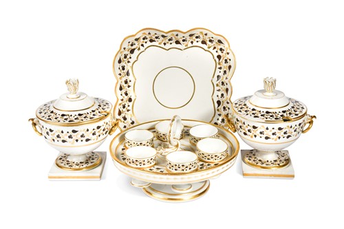 Lot 404 - A Barr Flight and Barr breakfast, coffee and dessert service, circa 1810