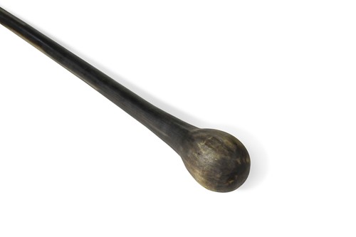 Lot 763 - A Fine Rhinoceros horn Zulu knobkerrie