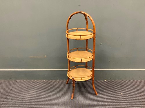 Lot 758 - A bamboo cake stand 83 x 29cm