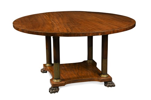 Lot 655 - A Regency style mahogany centre table, 19th century