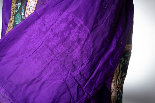 Lot 55 - A Chinese purple silk summer robe, circa 1900