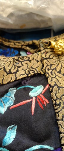Lot 55 - A Chinese purple silk summer robe, circa 1900