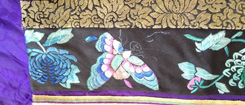 Lot 55 - A Chinese purple silk summer robe, circa 1900