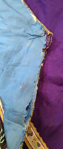 Lot 55 - A Chinese purple silk summer robe, circa 1900