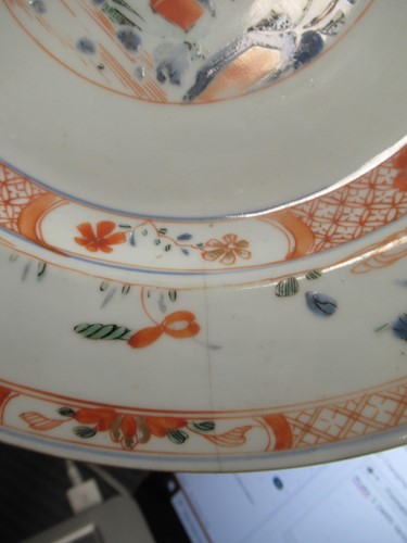 Lot 165 - A pair of Japanese Imari plates; together with...