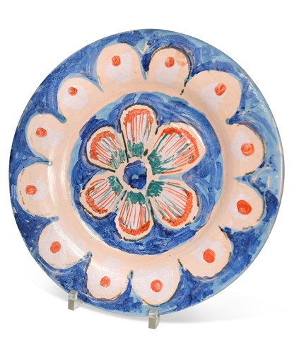 Lot 66 - Quentin Bell (1910-1996), a painted pottery plate