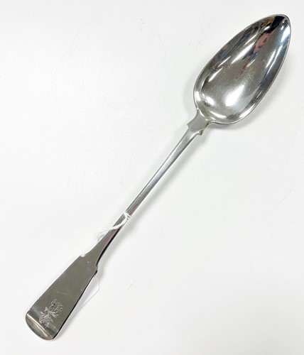 Lot 683 - Edinburgh - A George III 18th century silver basting spoon