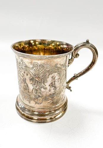 Lot 607 - A Victorian silver christening mug