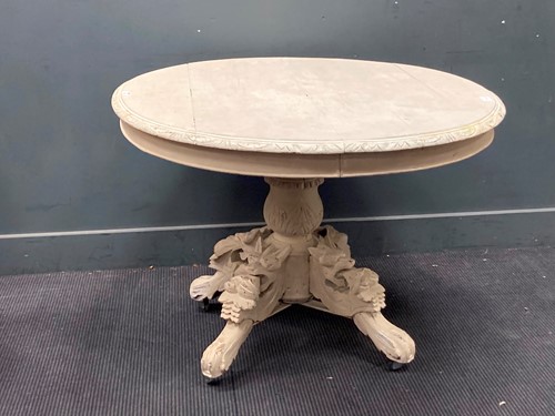 Lot 852 - An Anglo Indian style white painted circular...