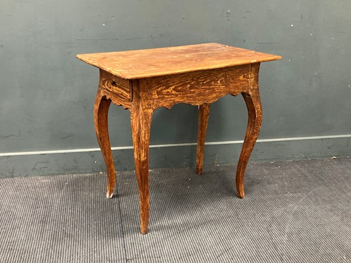 Lot 849 - A Louis XV style scrambled pine centre table,...