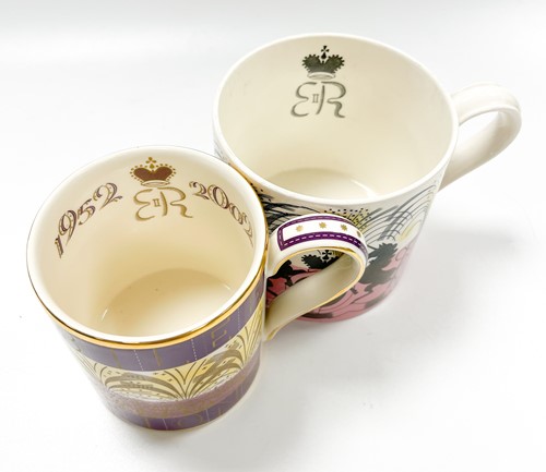 Lot 41 - Eric Ravilious for Wedgwood, a Queen Elizabeth II commemorative coronation mug, 1953