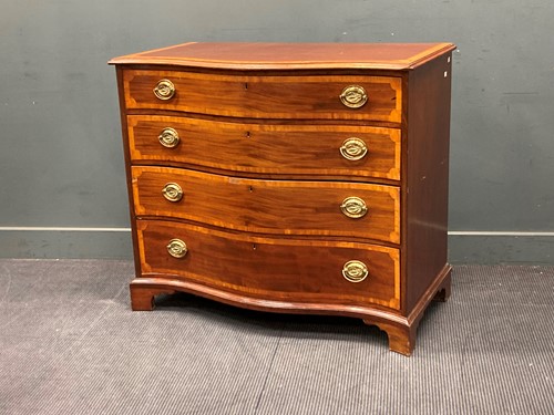Lot 827 - A George III mahogany and satinwood...