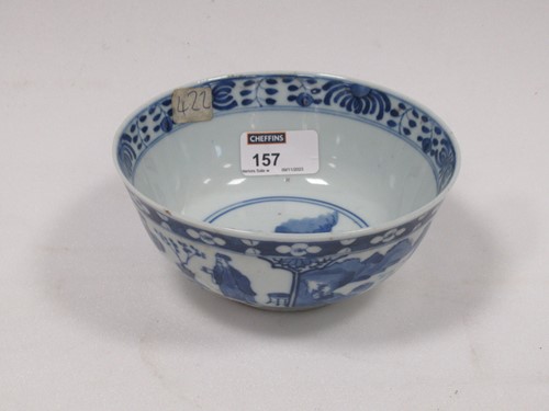 Lot 157 - A Chinese blue and white porcelain Kangxi...