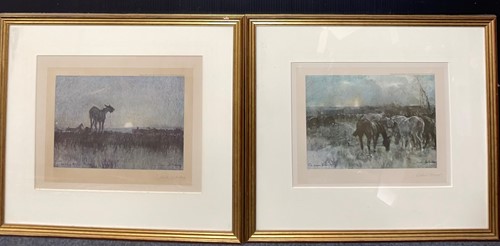 Lot 585 - Two colour prints after Gilbert Holiday,...