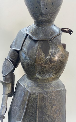 Lot 545 - A suit of miniature Maximilian style armour, probably late 19th century