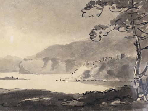 Lot 535 - Follower of Richard Wilson, landscape study,...