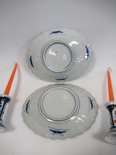 Lot 135 - A large Italian blue and white painted vase by...