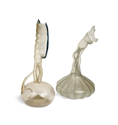 Lot 833 - Two Venetian glass vases