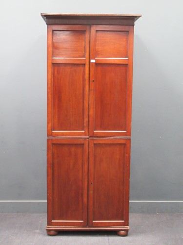 Lot 915 - An early 19th century mahogany cupboard with...