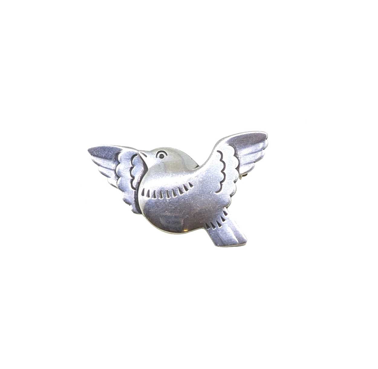 Lot 6 - Arno Malinowski for Georg Jensen - A dove brooch