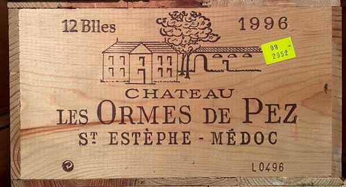 Lot 979 - Chateau Les Ormes de Pez, St Estephe 1996