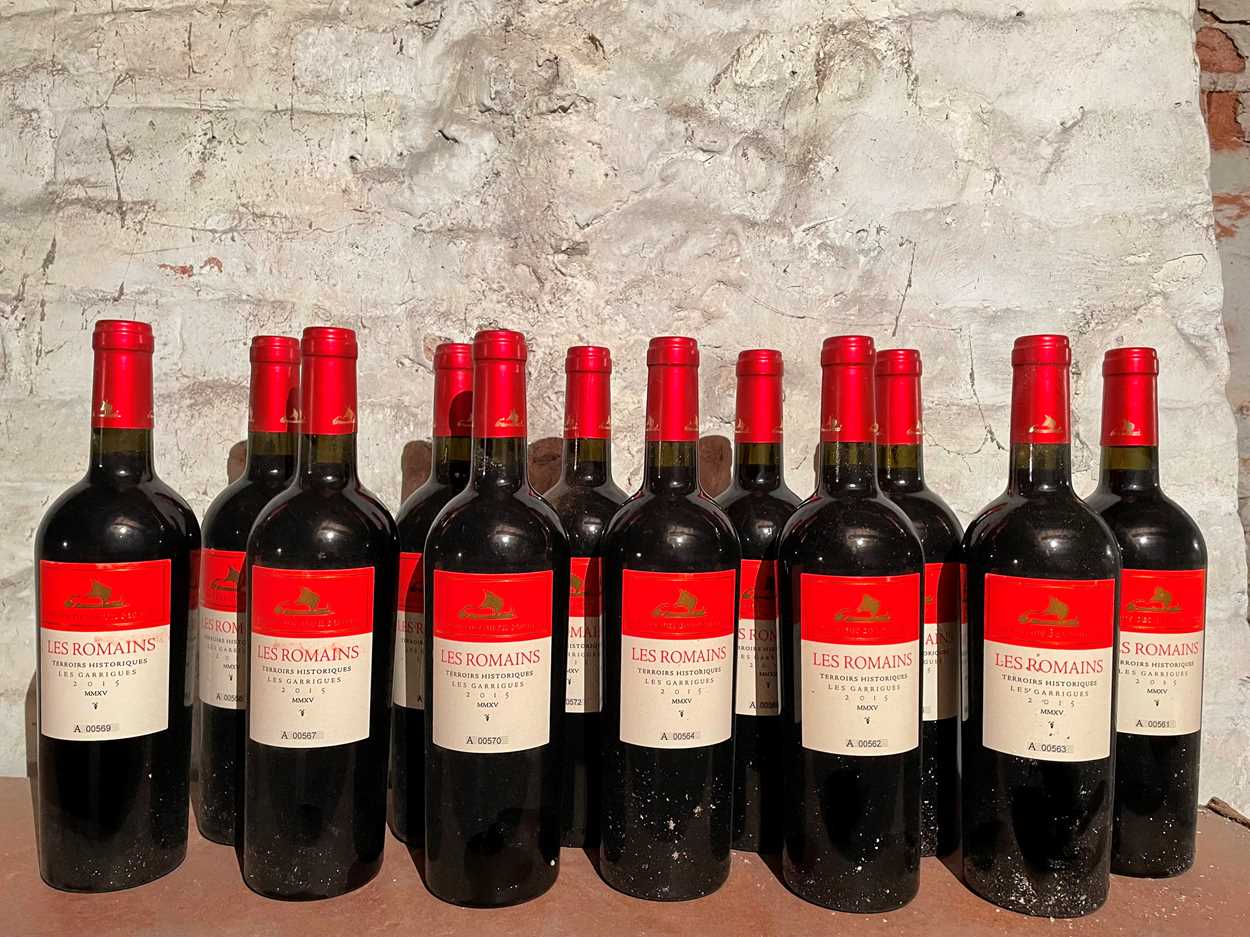 Lot 874 - Vignes de deux Soleils, Les Romains, Terroirs Historiques Les Garrigues 2015