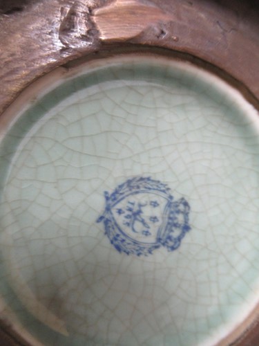 Lot 3 - A pair of 20th century porcelain and metalware...
