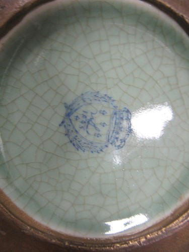 Lot 3 - A pair of 20th century porcelain and metalware...