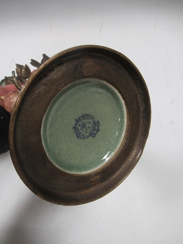 Lot 3 - A pair of 20th century porcelain and metalware...