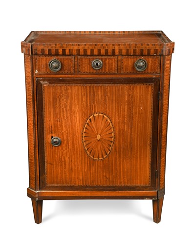 Lot 513 - A Continental kingwood side cabinet, 19th century