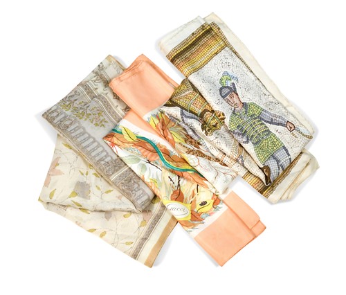 Lot 142 - A group of three designer scarves
