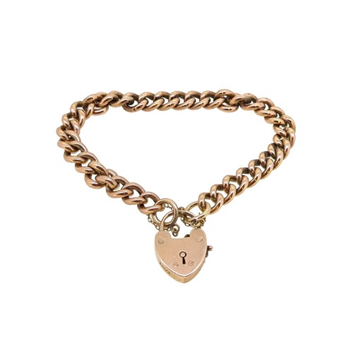 Lot 21 - A padlock bracelet