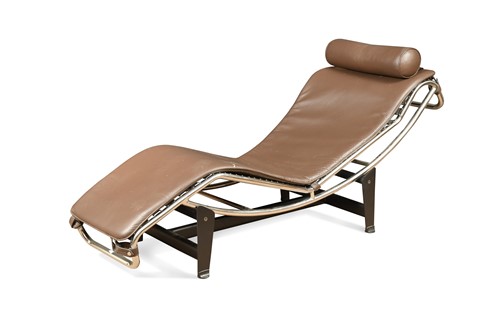 Lot 258 - After Le Corbusier Charlotte Perriand and Pierre Jeanneret, an LC4 chaise longue