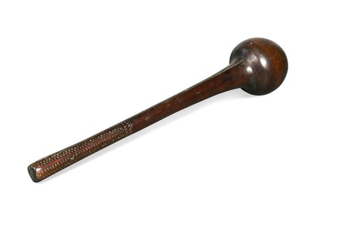 Lot 658 - A Fiji Islands carved hardwood tribal throwing club, Ula, 19th century
