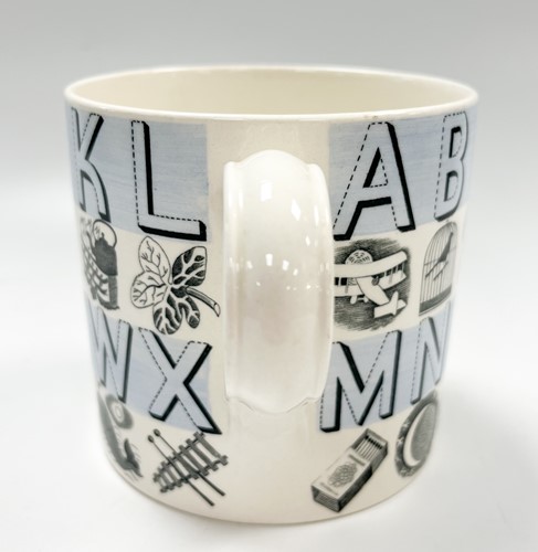 Lot 37 - Eric Ravilious for Wedgwood, a 'Nursery Alphabet' mug, 1937