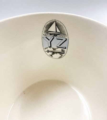 Lot 37 - Eric Ravilious for Wedgwood, a 'Nursery Alphabet' mug, 1937