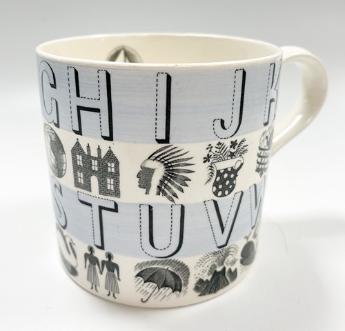 Lot 37 - Eric Ravilious for Wedgwood, a 'Nursery Alphabet' mug, 1937