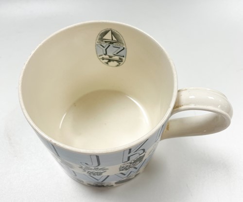 Lot 37 - Eric Ravilious for Wedgwood, a 'Nursery Alphabet' mug, 1937