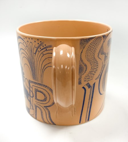 Lot 40 - Eric Ravilious for Wedgwood, a George VI commemorative coronation mug, 1937