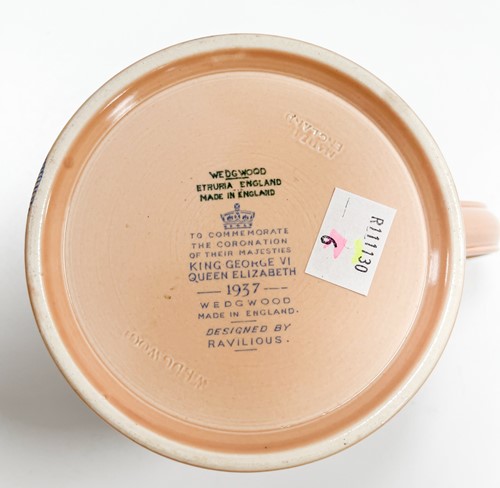 Lot 40 - Eric Ravilious for Wedgwood, a George VI commemorative coronation mug, 1937