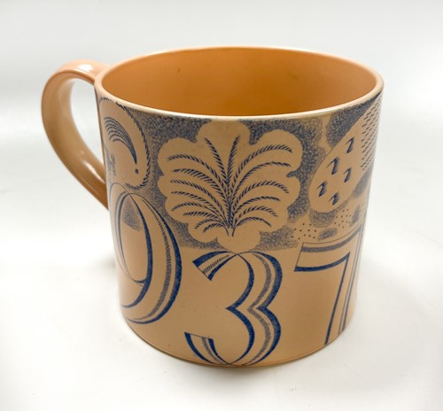 Lot 40 - Eric Ravilious for Wedgwood, a George VI commemorative coronation mug, 1937