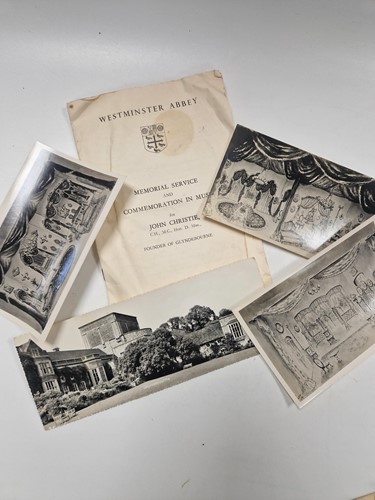 Lot 318 - A collection of costume designs and Glyndebourne related ephemera belonging to Elizabeth Crook