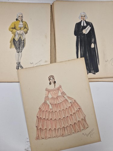 Lot 318 - A collection of costume designs and Glyndebourne related ephemera belonging to Elizabeth Crook