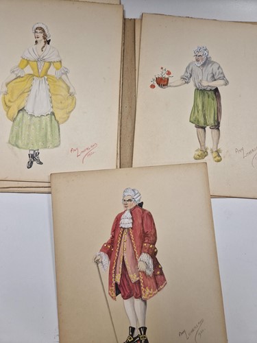 Lot 318 - A collection of costume designs and Glyndebourne related ephemera belonging to Elizabeth Crook