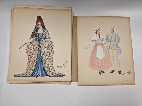 Lot 318 - A collection of costume designs and Glyndebourne related ephemera belonging to Elizabeth Crook