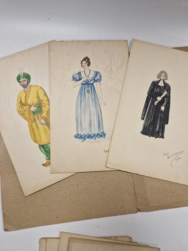 Lot 318 - A collection of costume designs and Glyndebourne related ephemera belonging to Elizabeth Crook