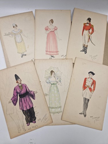 Lot 318 - A collection of costume designs and Glyndebourne related ephemera belonging to Elizabeth Crook