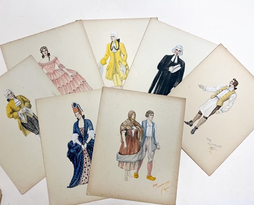Lot 318 - A collection of costume designs and Glyndebourne related ephemera belonging to Elizabeth Crook