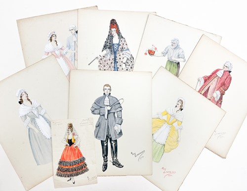 Lot 318 - A collection of costume designs and Glyndebourne related ephemera belonging to Elizabeth Crook