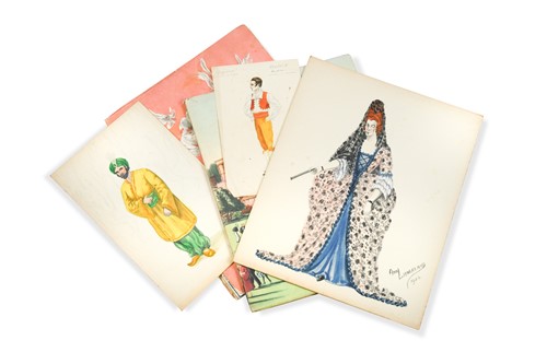 Lot 318 - A collection of costume designs and Glyndebourne related ephemera belonging to Elizabeth Crook